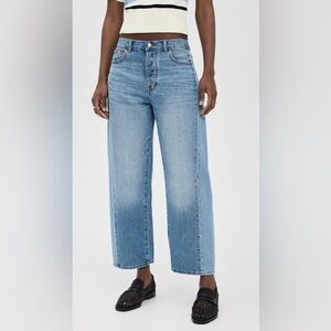 Madewell Pierced Barrel Leg Jeans Redlands Wash 24